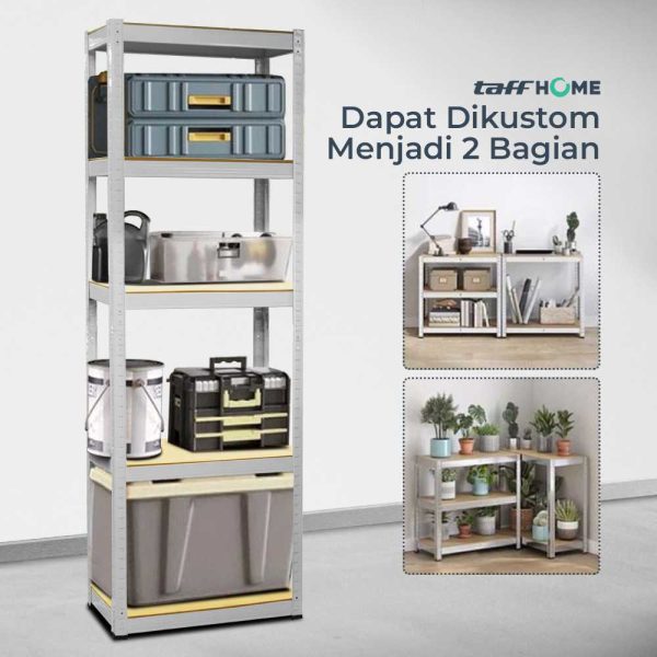 TaffHOME Rak Susun Multifungsi Iron Steel Storage Rack Adjustable - S35