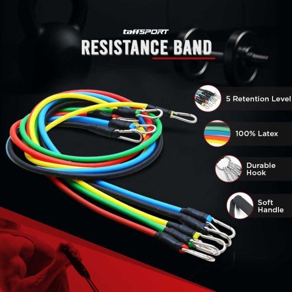 TaffSPORT Set Tali Stretching Resistance Band 11 PCS/set - YR2-11