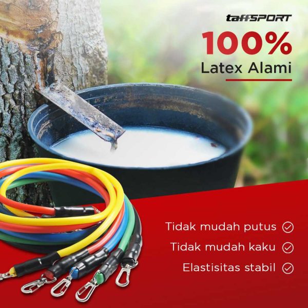 TaffSPORT Set Tali Stretching Resistance Band 11 PCS/set - YR2-11