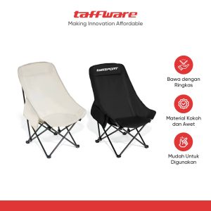 TaffSPORT Kursi Lipat Camping Piknik Portable Foldable with Head Rest - TP2