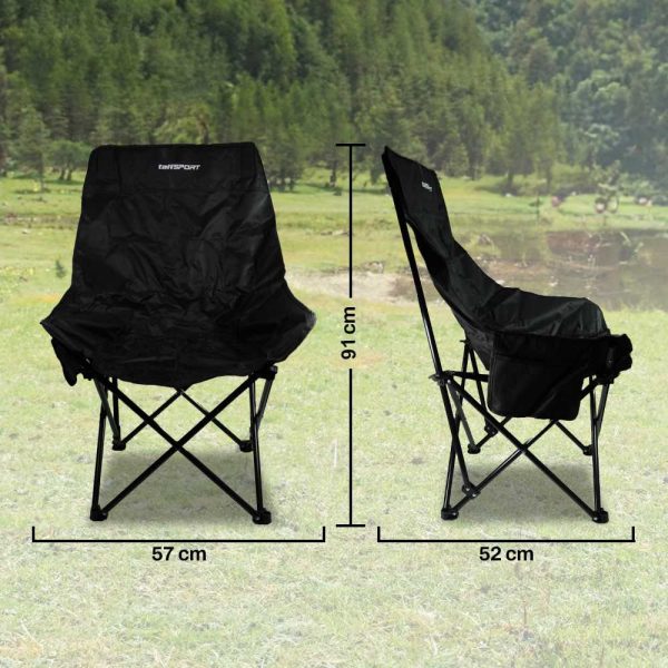 TaffSPORT Kursi Lipat Camping Piknik Portable Foldable with Head Rest - TP2