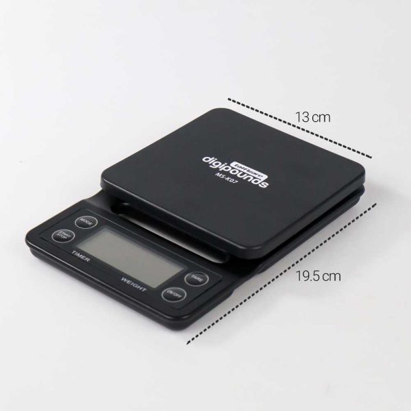 Taffware Digipounds Timbangan Dapur 5kg 0.1g dengan Timer - MS-K07