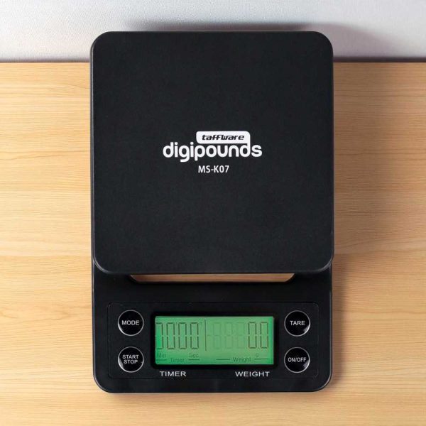 Taffware Digipounds Timbangan Dapur 5kg 0.1g dengan Timer - MS-K07