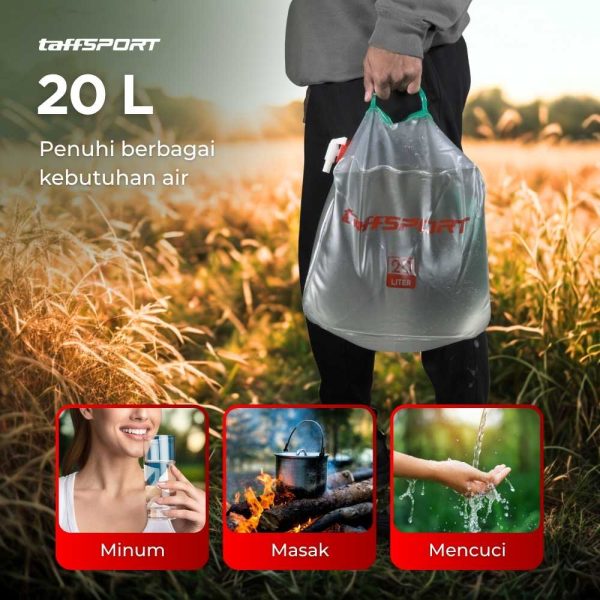 TaffSPORT Kantong Air Portable Camping Water Storage 20 Liter - ST-216