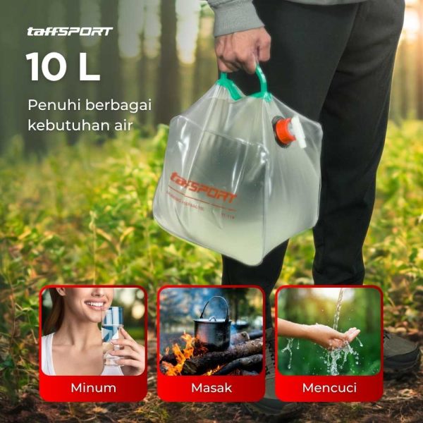 TaffSPORT Kantong Air Portable Camping Water Storage 10 Liter - ST-116