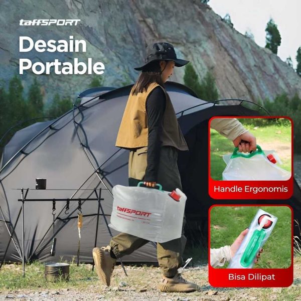 TaffSPORT Kantong Air Portable Camping Water Storage 10 Liter - ST-116