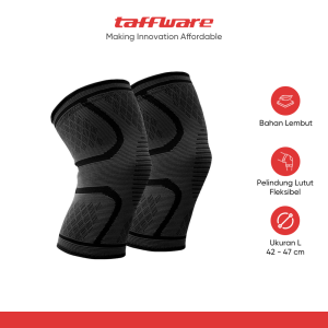 TaffSPORT Pelindung Lutut Knee Support Pad Brace Fitness Gym 1 Pair - A-7718
