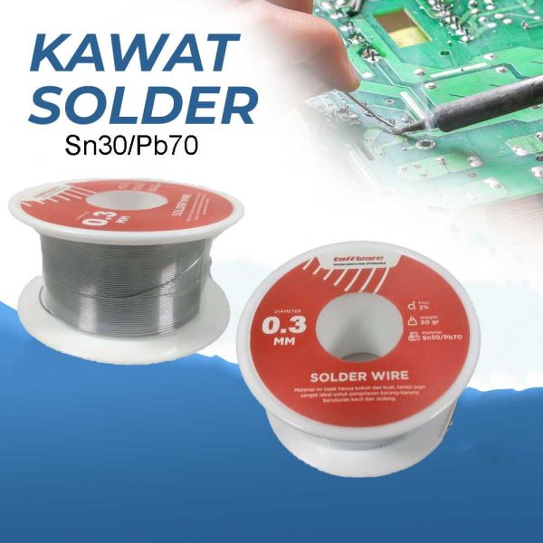 Taffware Kawat Timah Solder Tin Lead Sn30/Pb70