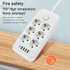 Taffware Stop Kontak USB Type C EU Plug Flame Retardant 10A 220V 2500W - QL-1075U