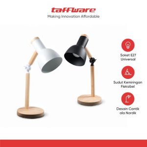 TaffLED Lampu Meja Belajar LED Model Nordic Wooden Art 5W Warm White - PK407