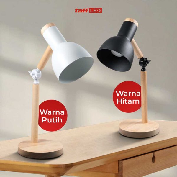 TaffLED Lampu Meja Belajar LED Model Nordic Wooden Art 5W Warm White - PK407