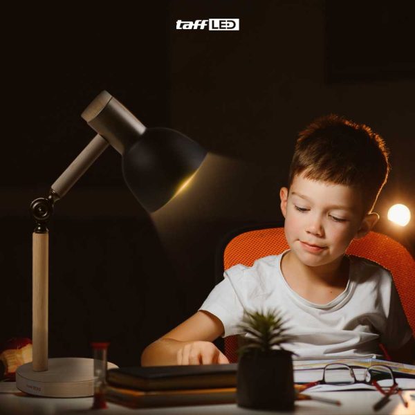 TaffLED Lampu Meja Belajar LED Model Nordic Wooden Art 5W Warm White - PK407