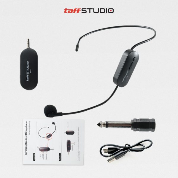 TaffSTUDIO Wireless Microphone 2.4GHz Headset CS with Receiver - SI01