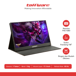 Taffware Portable Monitor 17.3 Inch Full HD 1080p IPS 60Hz HDMI - 1730XTS