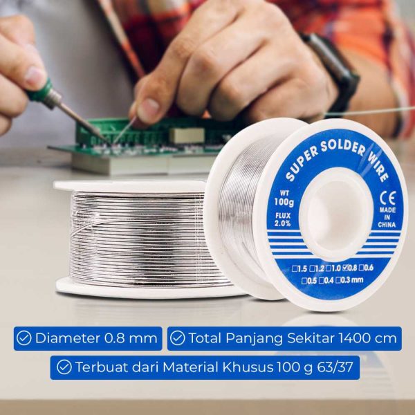 Taffware Kawat Timah Solder 63/37 100 g - B-2