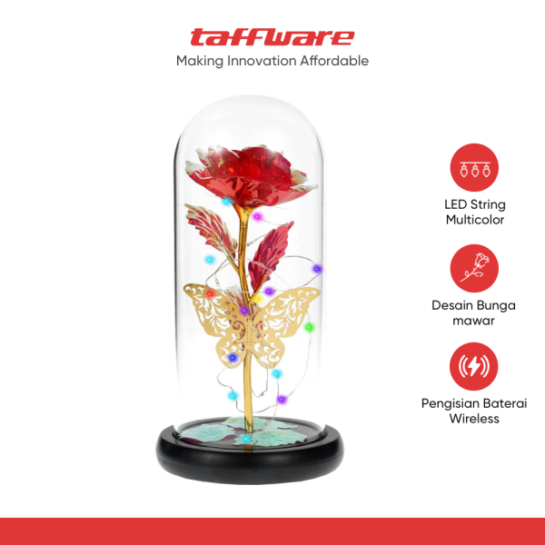 TaffHOME Lampu Meja Hias LED Mawar Galaksi Multicolor - SR142