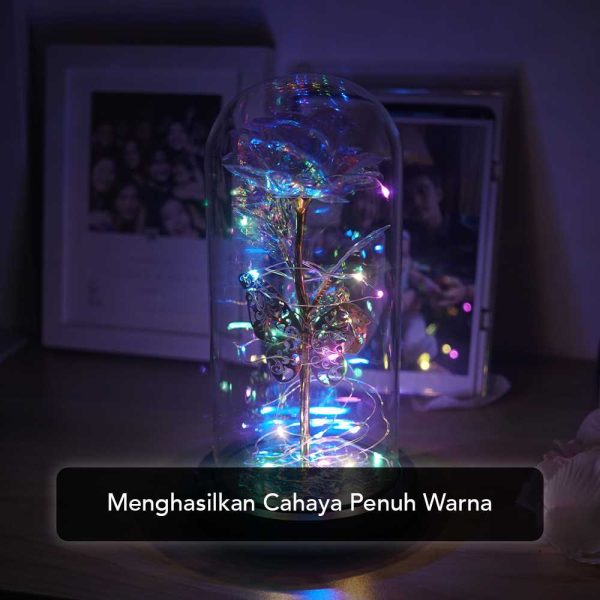 TaffHOME Lampu Meja Hias LED Mawar Galaksi Multicolor - SR142