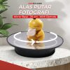 TaffSTUDIO Alas Putar Rotating Turntable Display Stand Mirror Remote - QM104