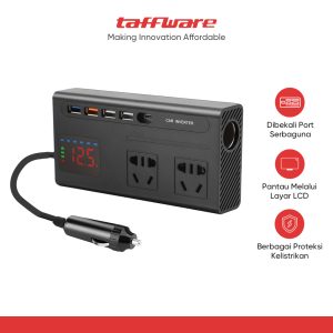Taffware Power Inverter Mobil Modified Sine Wave DC 12V/24V to AC 220V - PLH-08