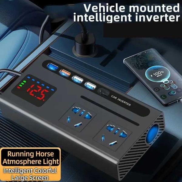 Taffware Power Inverter Mobil Modified Sine Wave DC 12V/24V to AC 220V - PLH-08