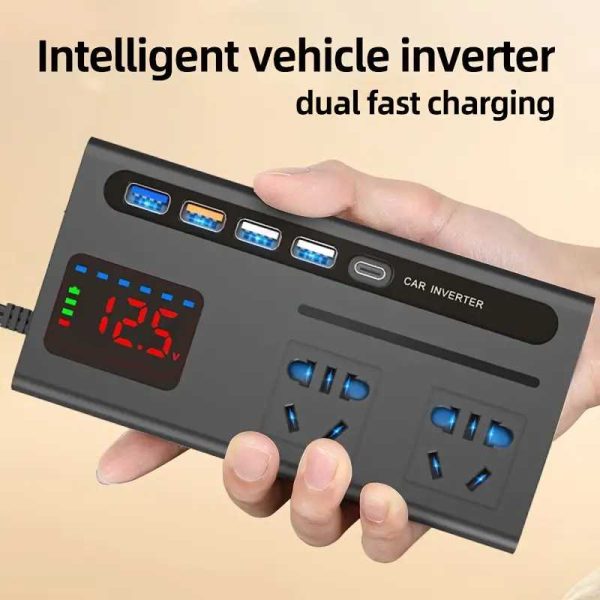 Taffware Power Inverter Mobil Modified Sine Wave DC 12V/24V to AC 220V - PLH-08