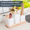 TaffHOME Rak Organizer Dapur Tempat Sendok Garpu 3 Gelas - LL251