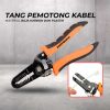 Taffware Tang Pemotong Kabel Wire Stripping Cutter Pliers - JM-CT4-12