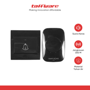 TaffHOME Bel Pintu Wireless Waterproof 1 Transmitter 2 Receiver - H10