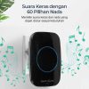 TaffHOME Bel Pintu Wireless Waterproof 1 Transmitter 2 Receiver - H10