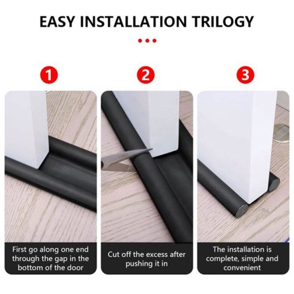 TaffHOME Lis Penghalang Debu Serangga Bawah Pintu Bottom Seal 95cm - FD95
