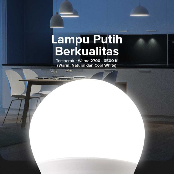 TaffLED Lampu Bohlam RGBW E27 5W dengan Remote Control - A60