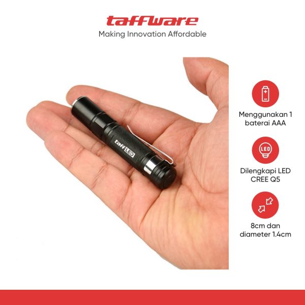 TaffLED Senter LED Mini Cree XPE Q5 2000 Lumens - Mini 864