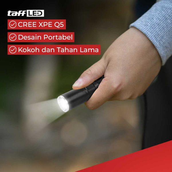 TaffLED Senter LED Mini Cree XPE Q5 2000 Lumens - Mini 864