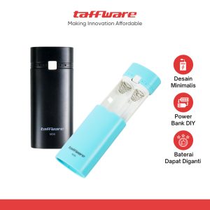 Taffware Case Power Bank DIY untuk 2 PCS 18650 Flat Top - M06