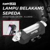 TaffLED Lampu Belakang Sepeda USB Rechargeable 250 mAh 15 Lumens - DC-918