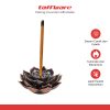 TaffHOME Tempat Dupa Double Lotus Mini Incense Holder Zinc Alloy - YJ-B1