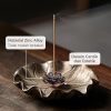 TaffHOME Tempat Dupa Double Lotus Mini Incense Holder Zinc Alloy - YJ-B1