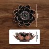 TaffHOME Tempat Dupa Double Lotus Mini Incense Holder Zinc Alloy - YJ-B1