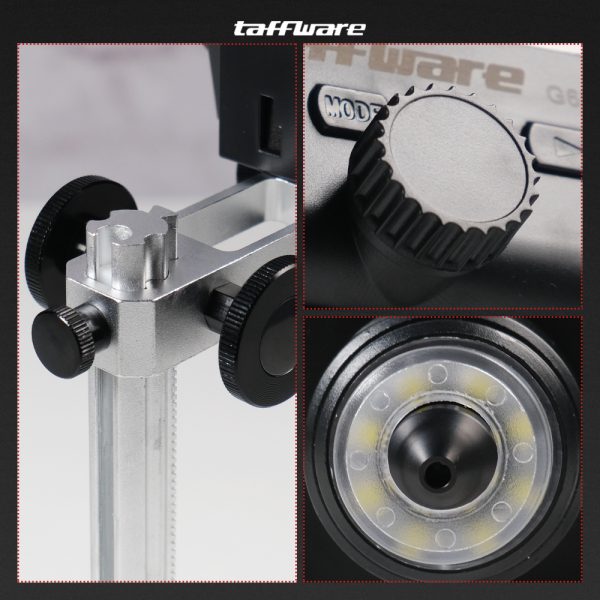 Taffware Mikroskop Digital 3.6MP 600X dengan Monitor & Metal Stand - G600