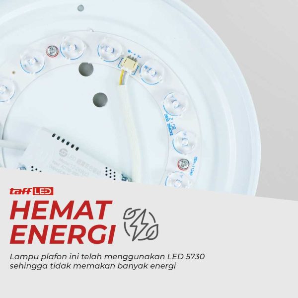 TaffLED Lampu LED Plafon Modern 24 W 26 cm Tri-color - DZ5730