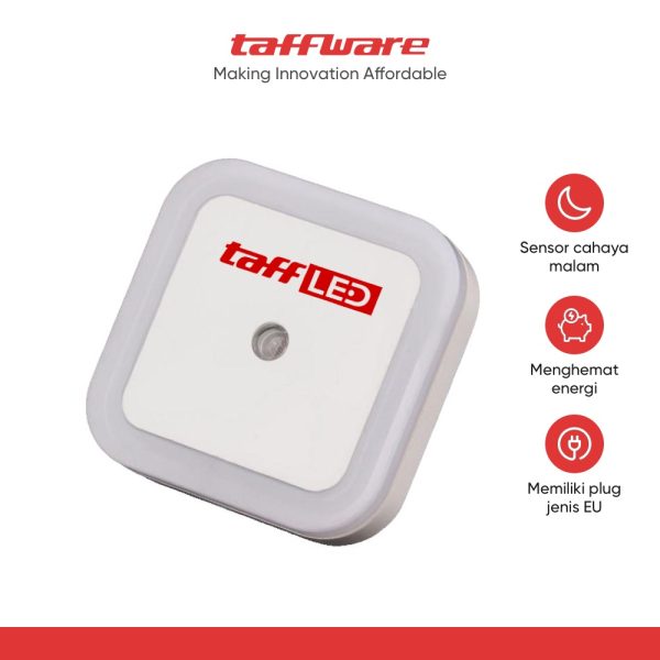 TaffLED Lampu Tidur LED Sensor Cahaya EU Plug