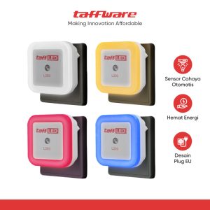 TaffLED Lampu Tidur LED Sensor Cahaya EU Plug