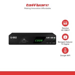 Taffware Set Top Box TV Digital HD 1080P YouTube H.264 DVB-T2 - DZ
