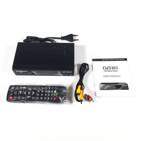 Taffware Set Top Box TV Digital HD 1080P YouTube H.264 DVB-T2 - DZ