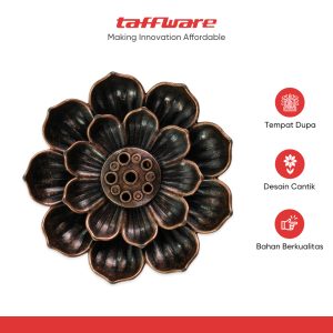 TaffHOME Tempat Dupa Incense Stick Holder Desain Lotus - YN002