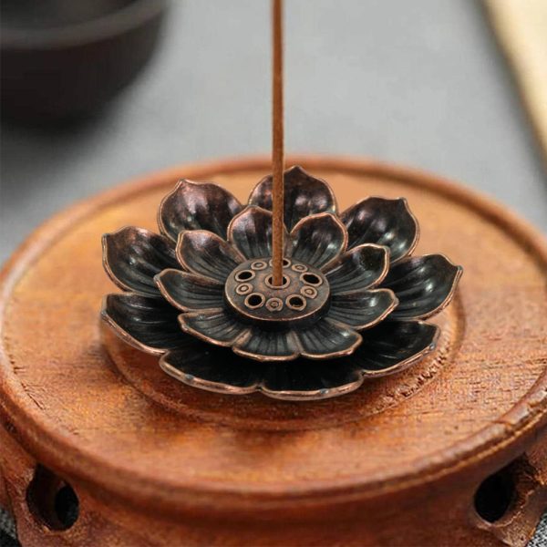 TaffHOME Tempat Dupa Incense Stick Holder Desain Lotus - YN002