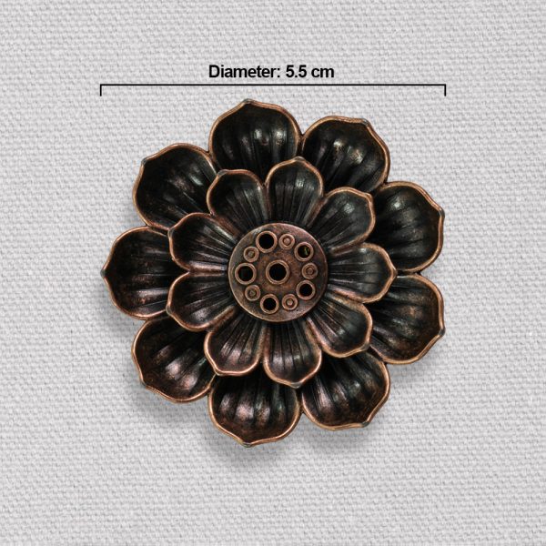 TaffHOME Tempat Dupa Incense Stick Holder Desain Lotus - YN002