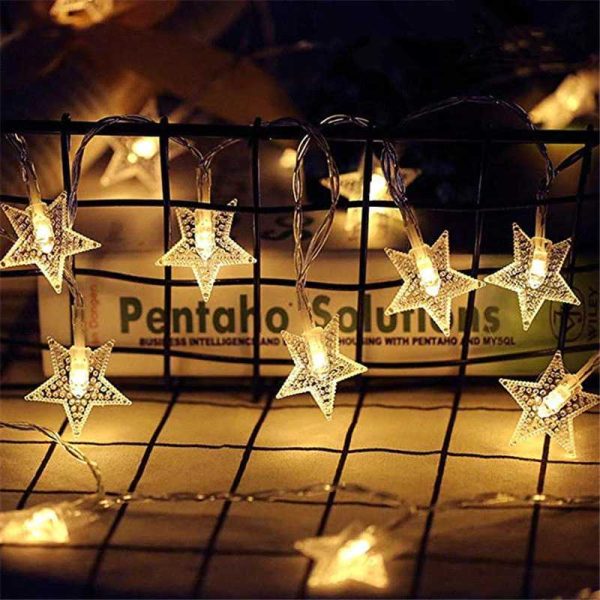 ginee_20250731165700220_7350833231.jpg TaffLED Lampu Hias String Lights Star Shape Waterproof 20 LED 3M - G23