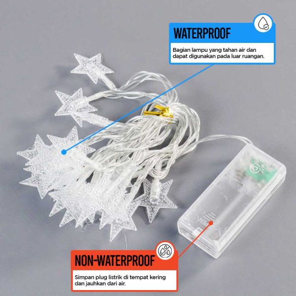 ginee_20250731165700319_2270601623.jpg TaffLED Lampu Hias String Lights Star Shape Waterproof 20 LED 3M - G23