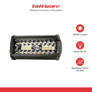 TaffLED Lampu LED Floodlight Foglamp Mobil Truck Cool White IP67 120W - C8-1519